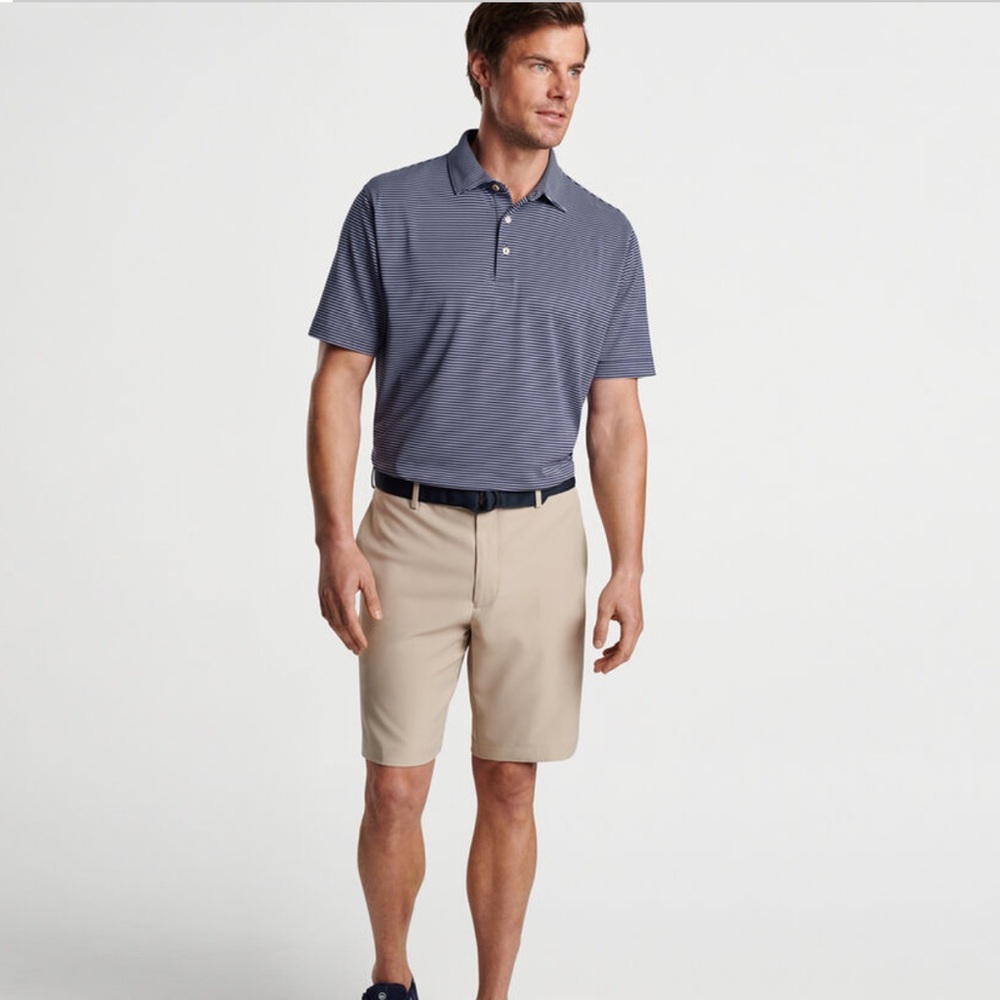 Peter Millar Crown Sport Salem Performance Short Khaki 9” Inseam Size 38 ME0EB82